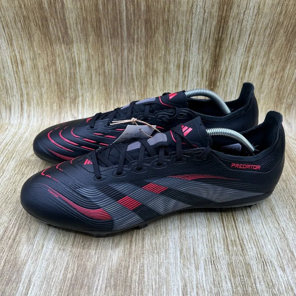 adidas Predator League FG Men's Size 13‎ Black Red Soccer Cleats ID1328 NEW